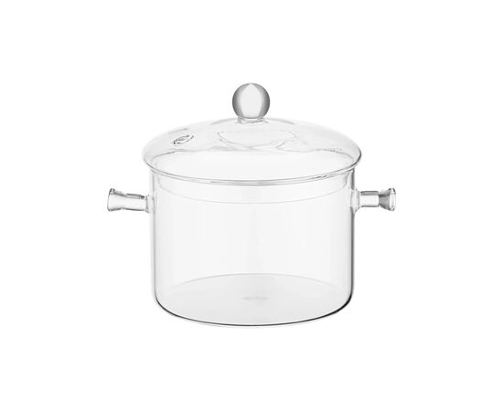 Кастрюля Ardesto Black Mars 1.5л, боросилікатне скло (AR0715GB)