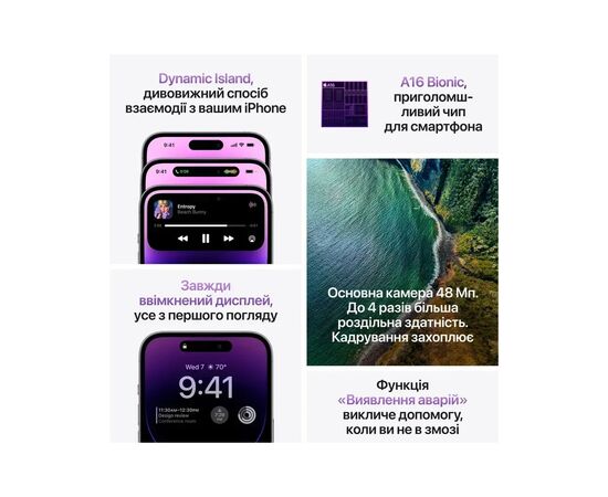 Мобильный телефон Apple iPhone 14 Pro 256Gb Space Black eSim (REF B) BREEZY (2BMQ0N3), изображение 8