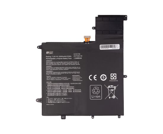 Акумулятор до ноутбука ASUS ZenBook Flip S UX370 (C21N1706) 7.6V 3000mAh PowerPlant (NB432332)