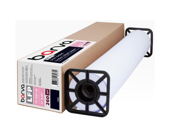 Папір Barva 24"/610 мм, 260 г/м2, semi-gloss, 30 м LFP (IP-LE260-459)