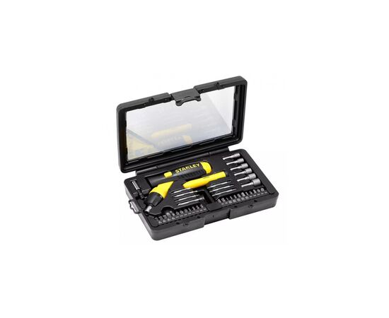 Набор отверток Stanley Pistol Grip Ratchet с храповым механ., 36 вставк. (0-63-038)