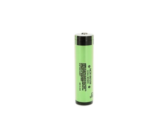 Акумулятор 18650 Li-Ion NCR18650B TipTop Protected, 3400mAh, 6.8A, 4.2/3.6/2.5V, green Panasonic (NCR18650B-P)