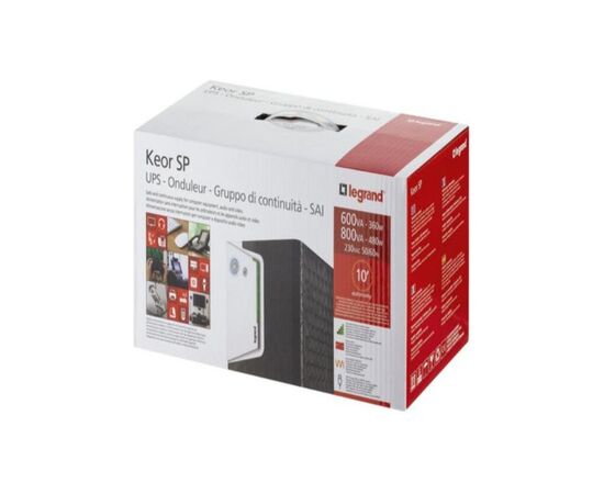 Источник бесперебойного питания Legrand Keor SP 1000VA 600W IEC+ Schuko (310187), изображение 5