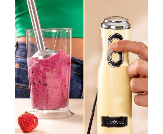 Блендер Cecotec Power Retro 1200MAX Cream&Crush Yellow (CCTC-03941), изображение 4