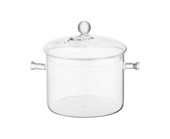 Кастрюля Ardesto Black Mars 2л, боросилікатне скло (AR0720GB)