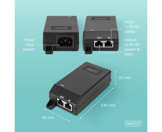 Адаптер PoE Digitus DN-95103-3, изображение 3