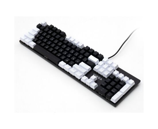 Клавиатура Vinga KBGM-095 LED Orange Switch USB White/Black (KBGM-095Y White/Black), изображение 4