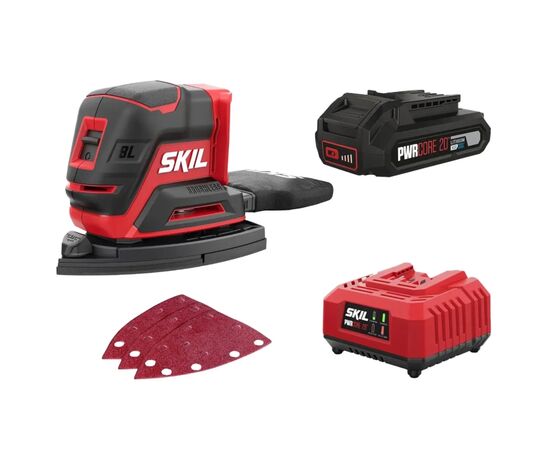 Шлифовальная машина Skil 3720 CC Compact Li-ION 20V 2x2.5Ah (SR1E3720CC+BC1E3110A)