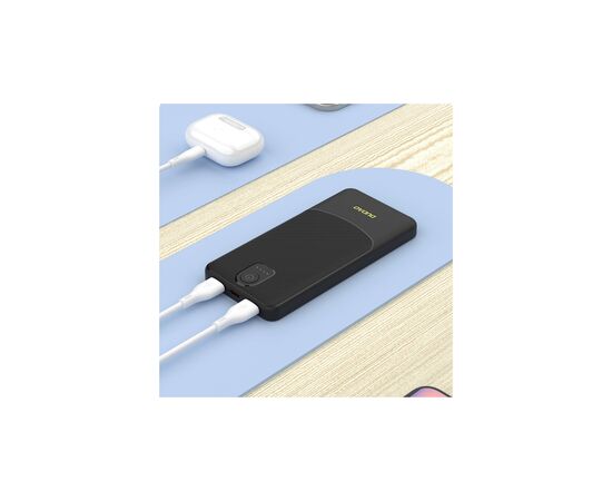 Батарея універсальна Dudao 10000mAh K10 12W, 2*USB-A, USB-C(IN), Black (6977196682164), зображення 3