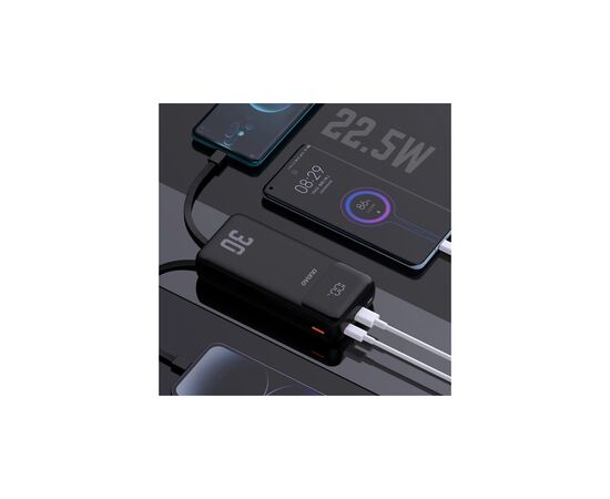 Батарея универсальная Dudao 30000mAh K15 MAX 22.5W, PD, QC, USB-A, Lightning, USB-C(In/Out), with USB-C/Lightning cables (6977196682478), изображение 4