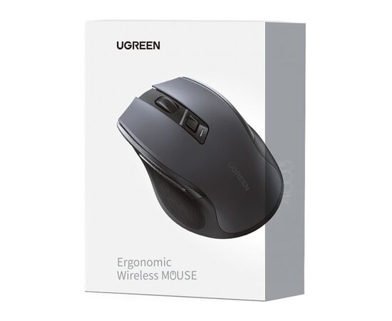Мышка Ugreen MU006 Ergonomic Wireless Black (90545), изображение 5