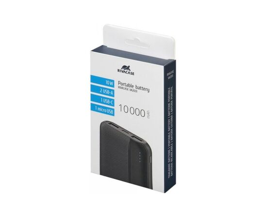 Батарея универсальная RivaCase 10000mA, 10W, black (VA2031), изображение 11