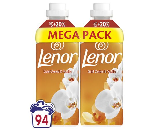 Кондиціонер для білизни Lenor Золота орхідея та ваніль 2 х 987 мл (8700216880770), зображення 2