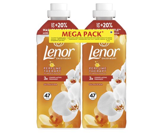 Кондиціонер для білизни Lenor Золота орхідея та ваніль 2 х 987 мл (8700216880770)