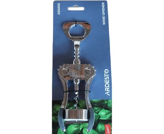 Штопор Ardesto Gemini, 19см, цинковий сплав, термопластична гума (AR4015)