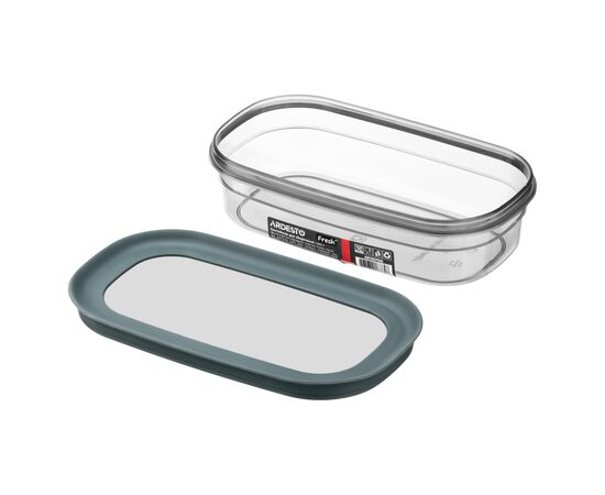 Пищевой контейнер Ardesto Fresh 0.65л, пластик, прямокутна, сірий (AR1307GG), изображение 3