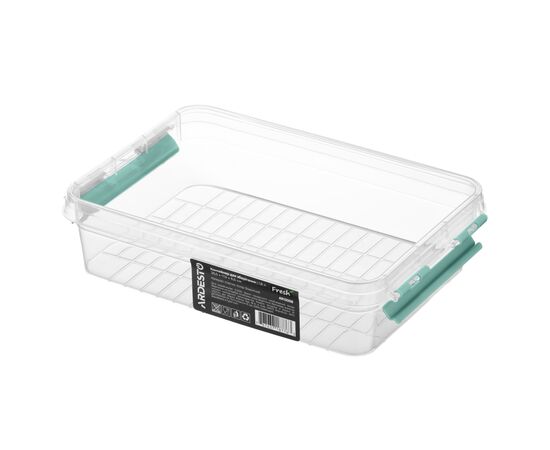 Пищевой контейнер Ardesto Fresh 1.8л, пластик, прямокутна, блакитний (AR1305B), изображение 4