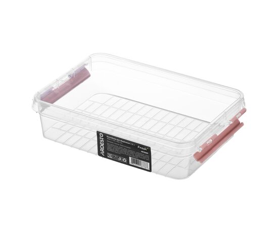 Пищевой контейнер Ardesto Fresh 1.8л, пластик, прямокутна, рожевий (AR1305P), изображение 4