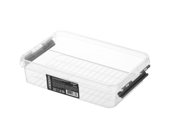 Харчовий контейнер Ardesto Fresh 1.8л, пластик, прямокутна, сірий (AR1305R), зображення 4
