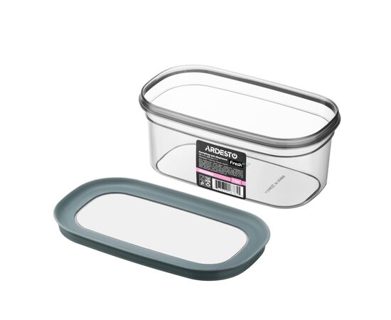 Пищевой контейнер Ardesto Fresh 1л, пластик, прямокутна, сірий (AR1308GG), изображение 3