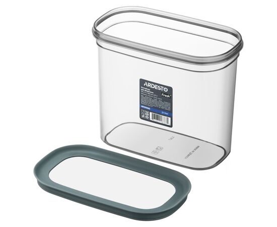 Пищевой контейнер Ardesto Fresh 2.1л, пластик, прямокутна, сірий (AR1310GG), изображение 3