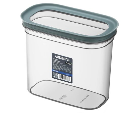 Пищевой контейнер Ardesto Fresh 2.1л, пластик, прямокутна, сірий (AR1310GG)