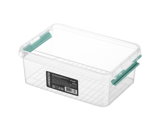 Харчовий контейнер Ardesto Fresh 2.8л, пластик, прямокутна, блакитний (AR1306B), зображення 4