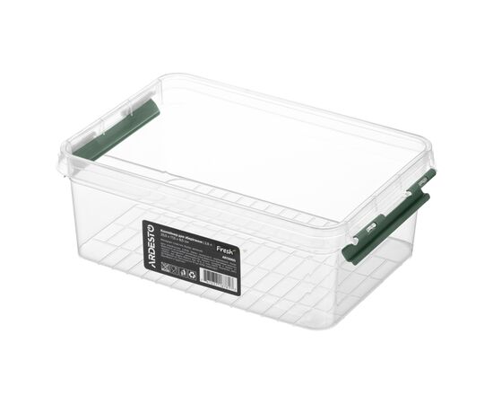 Харчовий контейнер Ardesto Fresh 2.8л, пластик, прямокутна, зелений (AR1306G), зображення 4