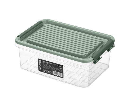 Харчовий контейнер Ardesto Fresh 2.8л, пластик, прямокутна, зелений (AR1306G)