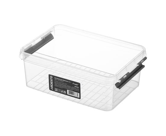 Харчовий контейнер Ardesto Fresh 2.8л, пластик, прямокутна, сірий (AR1306R), зображення 4