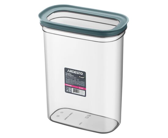 Харчовий контейнер Ardesto Fresh 3.1л, пластик, прямокутна, сірий (AR1311GG)