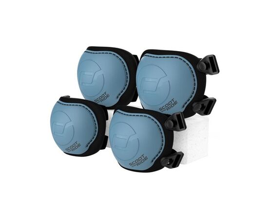 Комплект защиты Scoot&Ride сіро-синій, для дитини XXS, до 25 кг (SR-230925-STEEL)