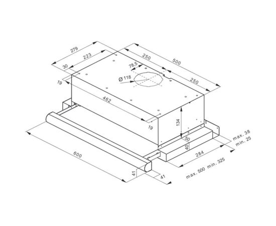 Вытяжка кухонная Hansa OTS6251WH, изображение 2