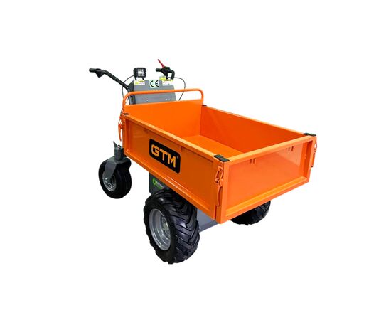 Тележка грузовая GTM самоходный на колесах (дампер) 500кг/акк. 32Ah (E50M/32A), изображение 3