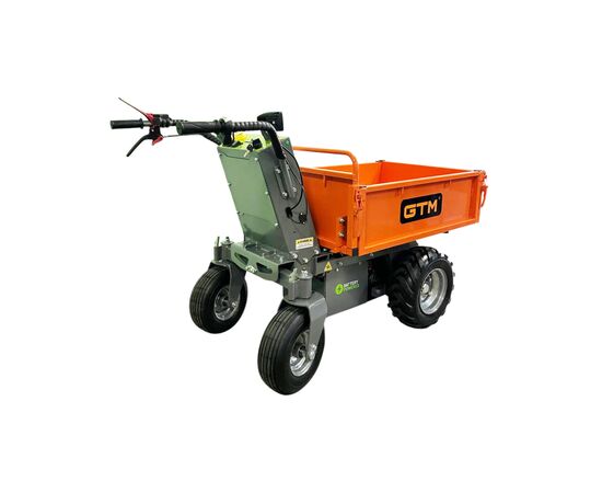 Тележка грузовая GTM самоходный на колесах (дампер) 500кг/акк. 32Ah (E50M/32A), изображение 4