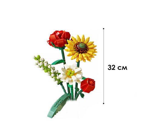 Конструктор LOZ mini Букет цветов 3 (1659), изображение 4