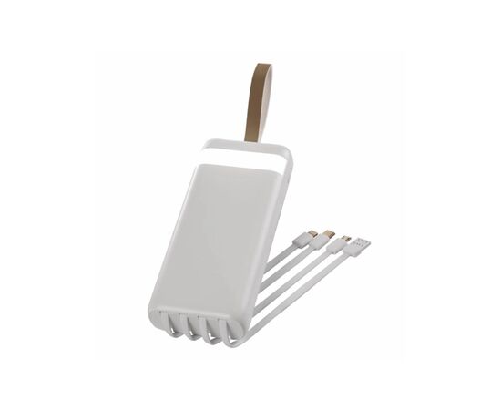 Батарея универсальная TheGeneral 20000mah PowerPulse, 10W, flashlight, white (40011319-08), изображение 3