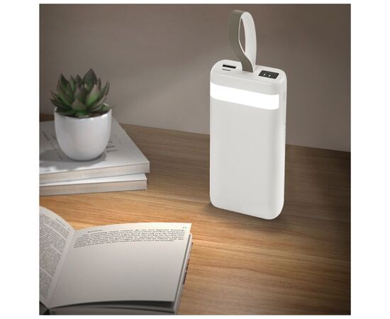 Батарея универсальная TheGeneral 20000mah PowerPulse, 10W, flashlight, white (40011319-08), изображение 4