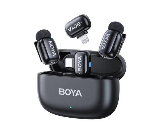 Микрофон Boya mini-12 Type-C/Lightning Black (mini-12)