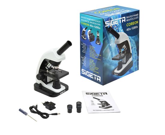 Микроскоп Sigeta COREON 40x-1280x LED Mono (65267), изображение 12