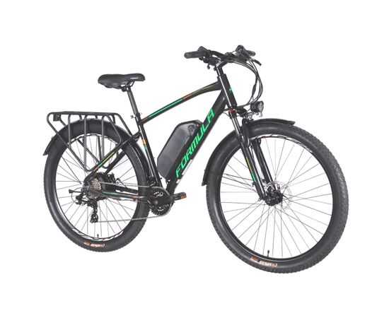 Электровелосипед Formula eCURSOR MAN AM DD 29" 19" 48B 13А*г 500Вт 2026 чорно-зелений (ELB-FR-29-242), изображение 2