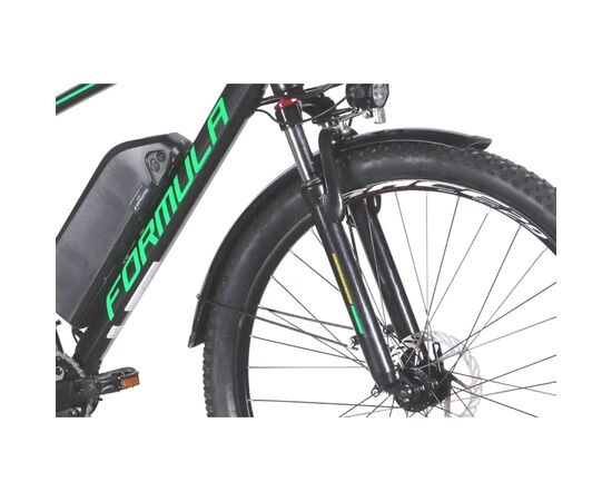 Электровелосипед Formula eCURSOR MAN AM DD 29" 19" 48B 13А*г 500Вт 2026 чорно-зелений (ELB-FR-29-242), изображение 5