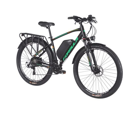 Электровелосипед Formula eCURSOR MAN AM DD 29" 19" 48B 17.5А*г 500Вт 2026 чорно-зелений (ELB-FR-29-244), изображение 2