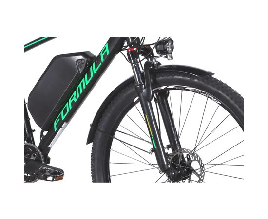 Электровелосипед Formula eCURSOR MAN AM DD 29" 19" 48B 17.5А*г 500Вт 2026 чорно-зелений (ELB-FR-29-244), изображение 5