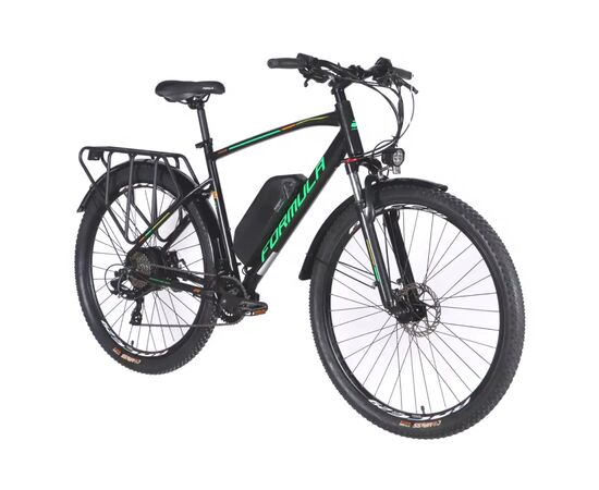 Электровелосипед Formula eCURSOR MAN AM DD 29" 21" 48B 13А*г 500Вт 2026 чорно-зелений (ELB-FR-29-246), изображение 2