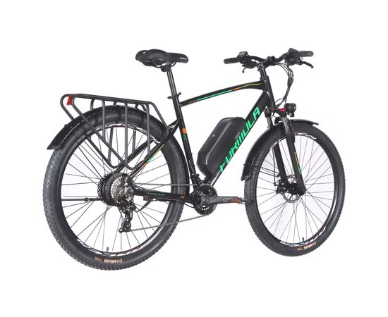 Электровелосипед Formula eCURSOR MAN AM DD 29" 21" 48B 13А*г 500Вт 2026 чорно-зелений (ELB-FR-29-246), изображение 3