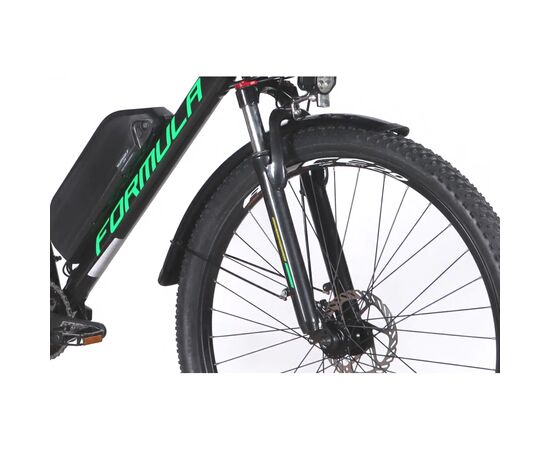 Электровелосипед Formula eCURSOR MAN AM DD 29" 21" 48B 13А*г 500Вт 2026 чорно-зелений (ELB-FR-29-246), изображение 5
