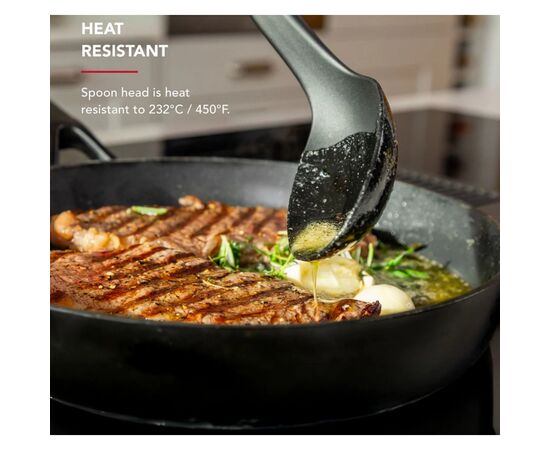 Ложка поварская KitchenAid Classic для сервірування 34 см чорний (KHH003OHOBEG), изображение 3