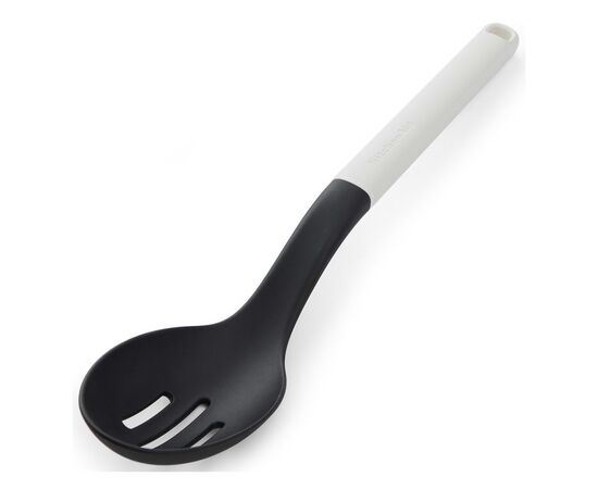 Ложка кухарська KitchenAid Classic для сервірування з прорізами 34 см білий (KHA004OHPNG), зображення 2