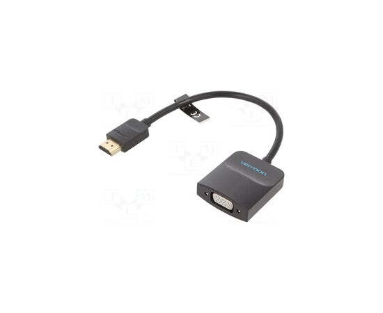 Переходник HDMI M to VGA F 0.15m black Vention (42154)